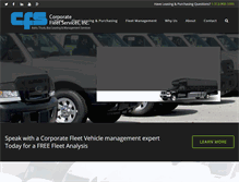 Tablet Screenshot of corporate-fleet.com